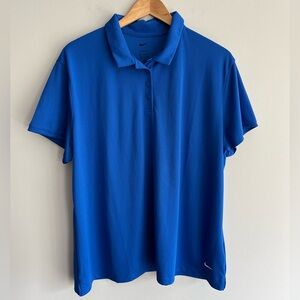 Nike Men's DRI-FIT Blue Polo Shirt size 2XL